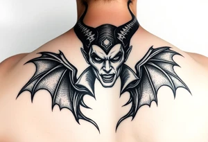 Dark evil maleficent tattoo idea