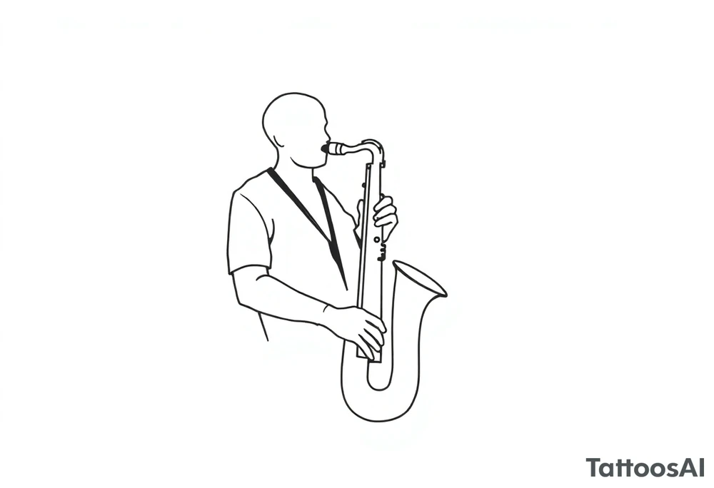 disk jockey, saxophone tattoo idea