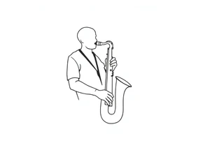 disk jockey, saxophone tattoo idea