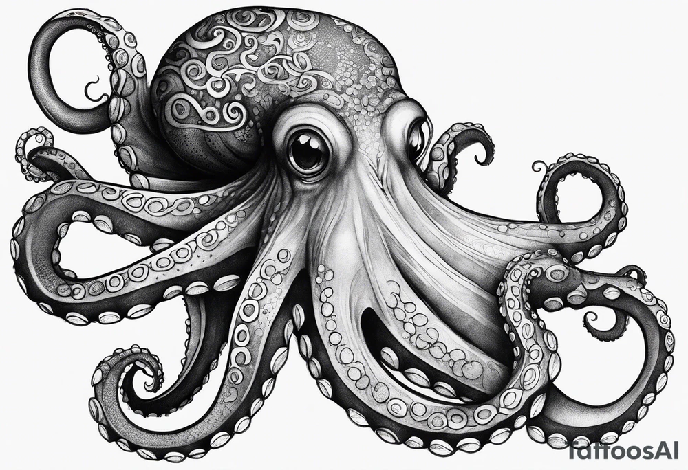 Octopus ten thousand leagues tattoo idea