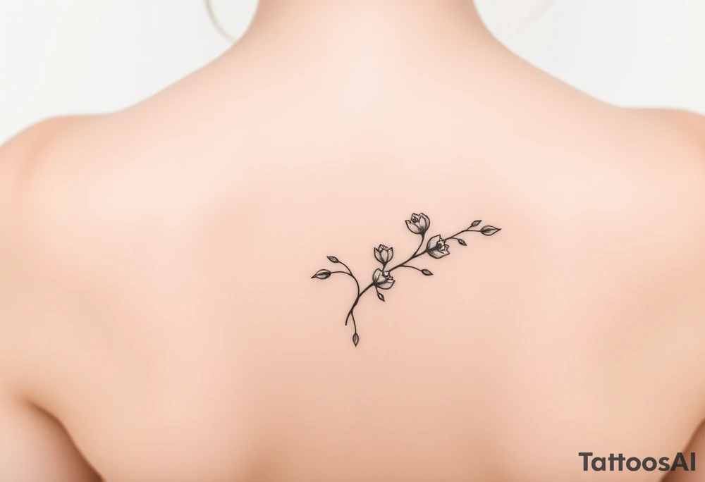 county small and black and white tattoo idea