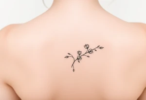 county small and black and white tattoo idea