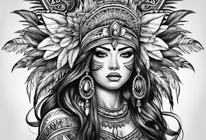 Native back tattoo tattoo idea