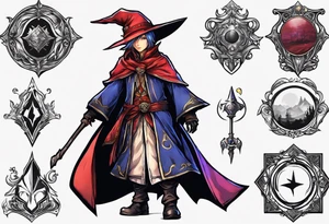 Final fantasy Black mage tattoo idea