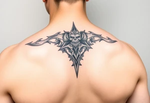 Peone shoulder cap tattoo idea