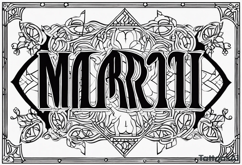 Mararti bitch text tattoo idea
