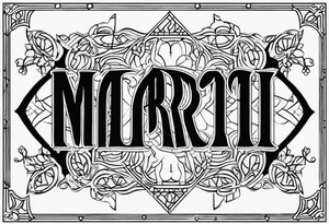 Mararti bitch text tattoo idea