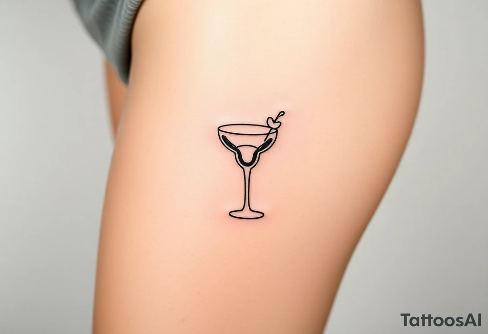 A small margarita tattoo from the song Bella by the red hot chilli peppers tattoo idea