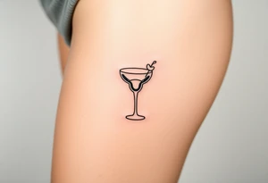 A small margarita tattoo from the song Bella by the red hot chilli peppers tattoo idea