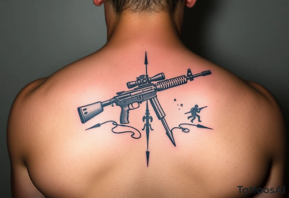 dark battlefield tattoo idea