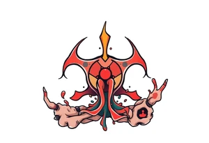 Contagion sign with toxic spill tattoo idea