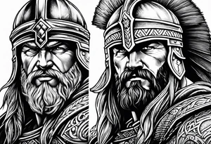 Spartan Warriors & Vikings tattoo idea