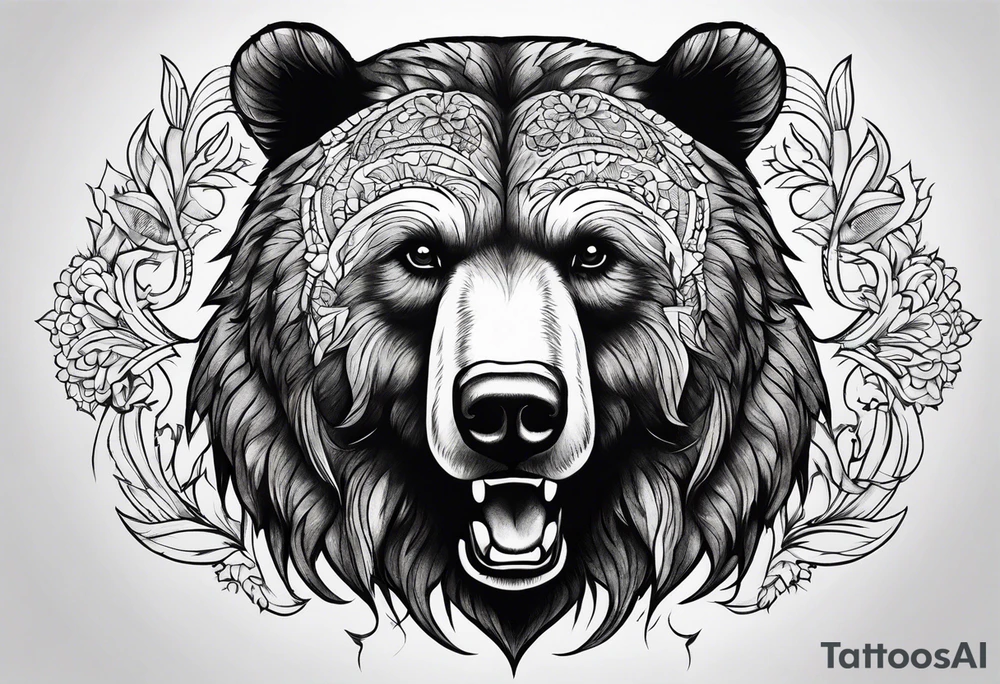 Dancing bear tattoo idea