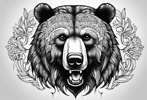 Dancing bear tattoo idea