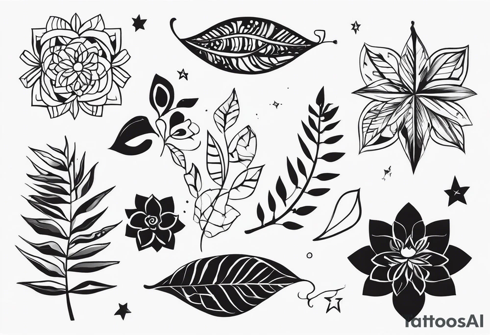 Слон со слоненком висящим на его хоботе tattoo idea