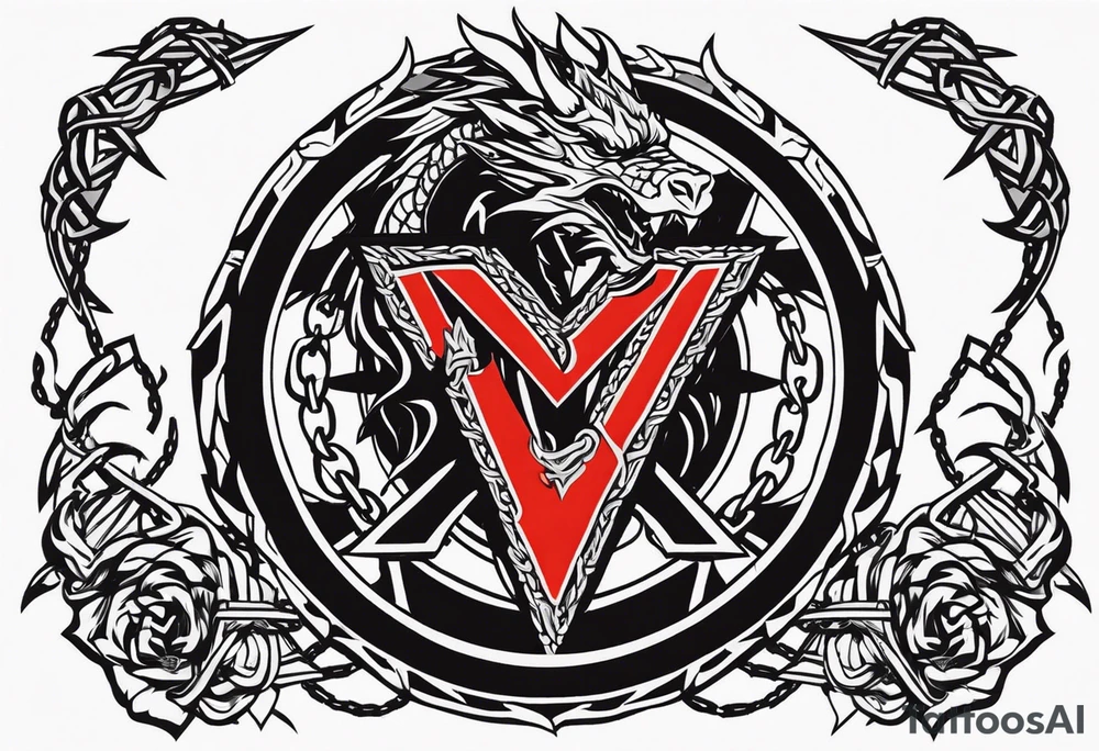 Valhalla sword shield dragon axe Valknut barbed wire chains fire tattoo idea Valhalla sword shield dragon axe Valknut barbed wire chains fire tattoo idea