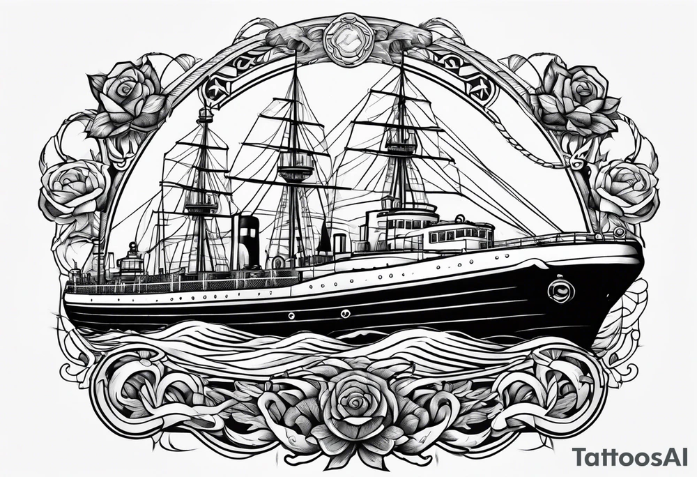 Scottish, Yorkshire, submarine, sailor, biker tattoo idea