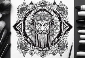 Some romanian mythology and the date 15.07.2006 tattoo idea