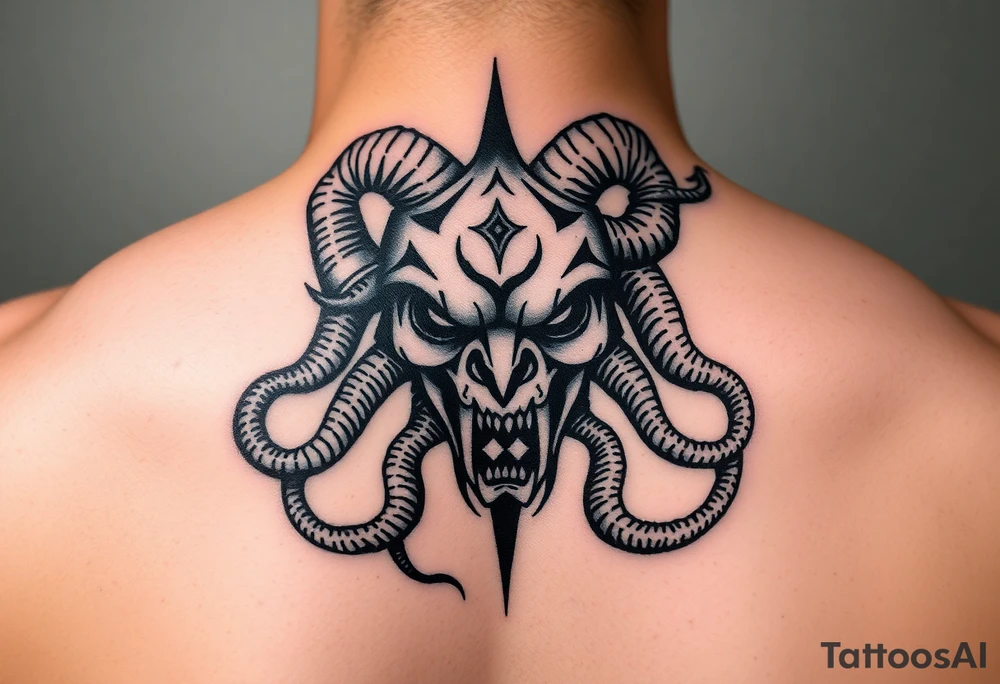 Ghetto Medusa head tattoo idea