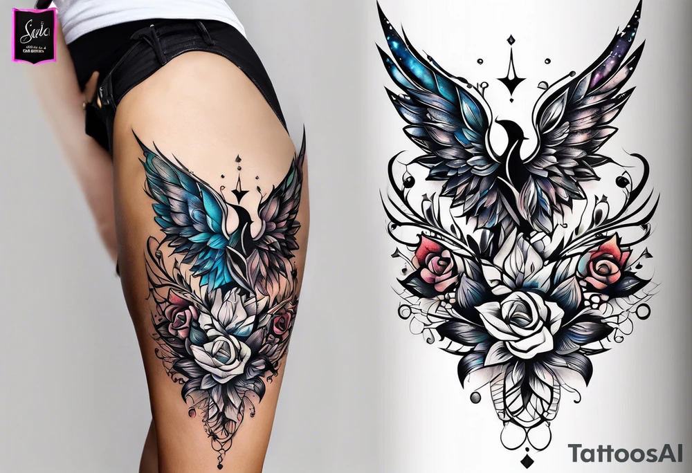 a unique tattoo design that incorporates the name “Sarah” in an artistic and stylish way tattoo idea