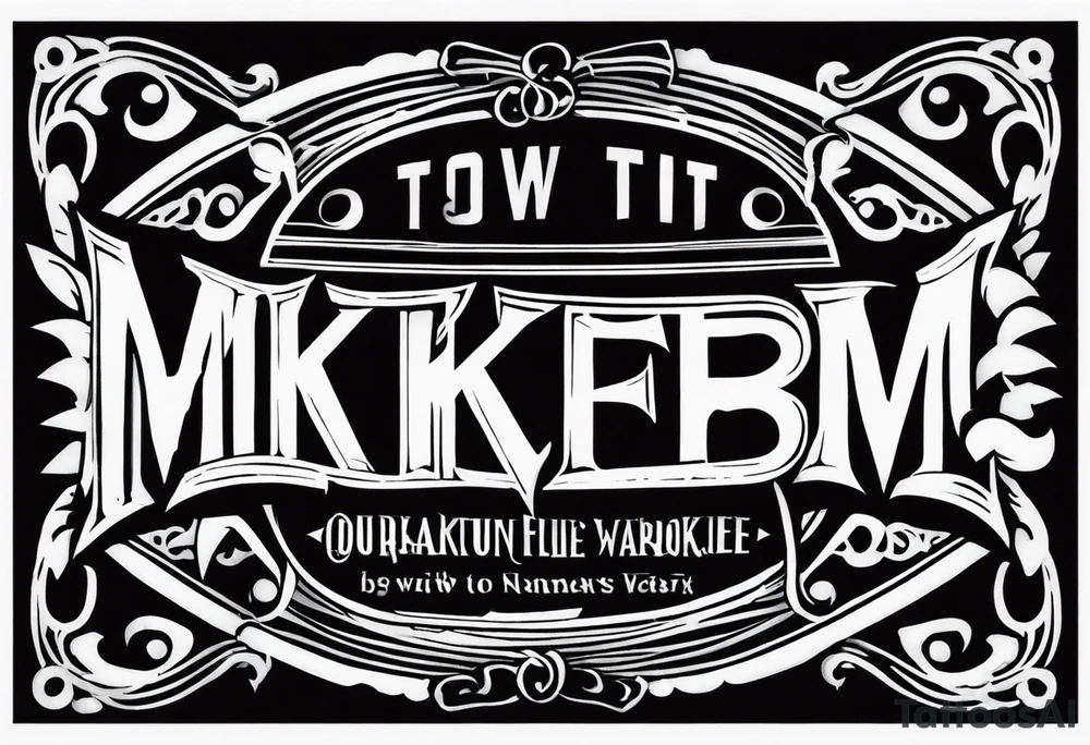 band with MKB tattoo idea