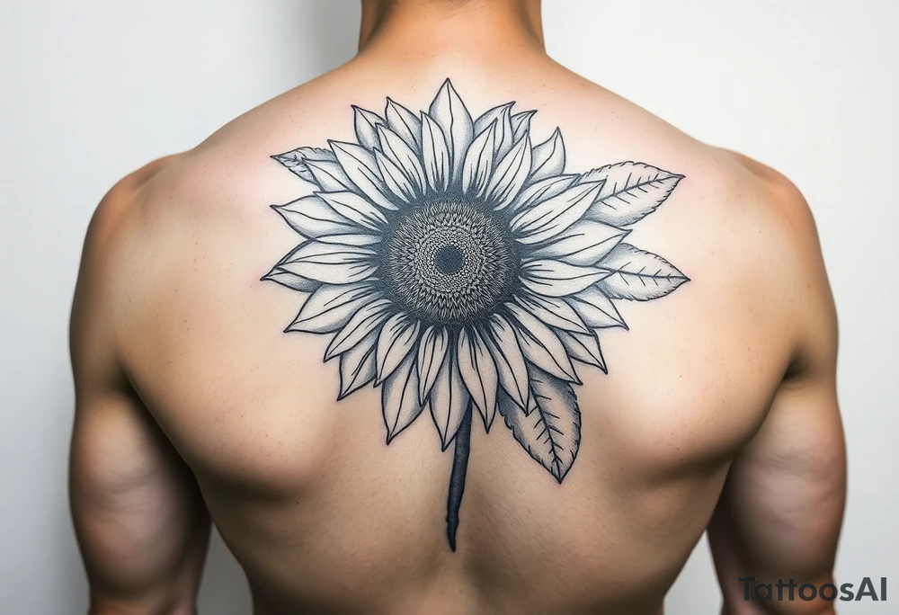 Steampunk sunflower forearm tattoo idea