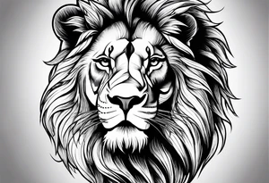 a lion tattoo idea