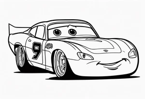 Lightning mcqueen number 95 tattoo idea