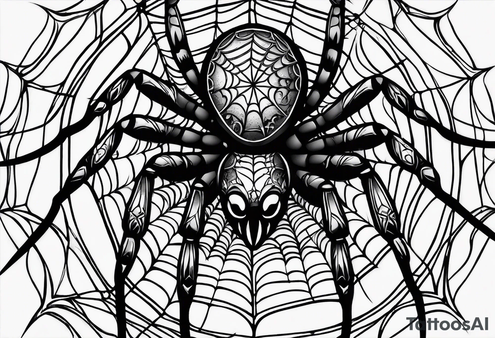 Spider tattoo idea