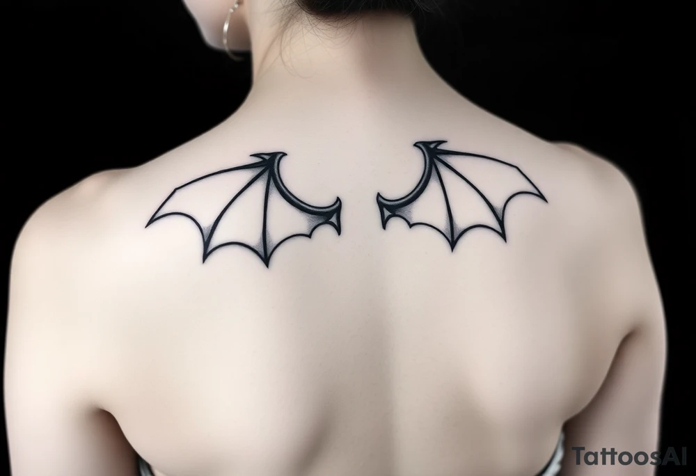 Dragon wings tattoo idea