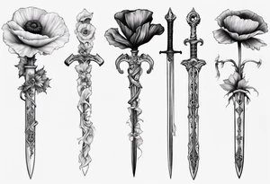 Jester sword poppy 823 tattoo idea