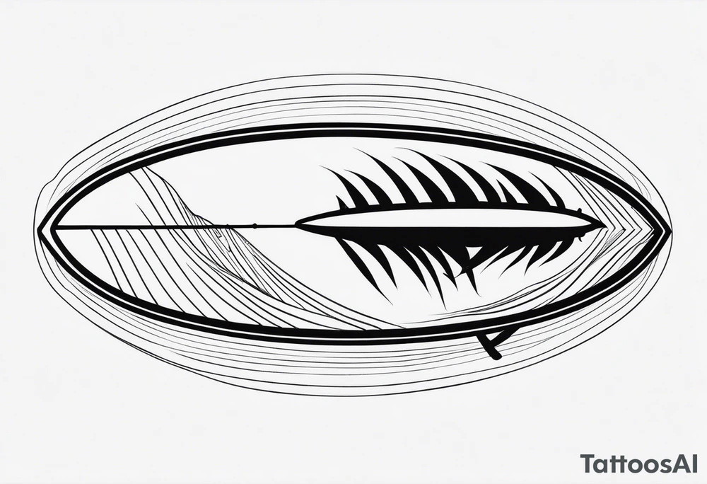 Surfboard tattoo idea