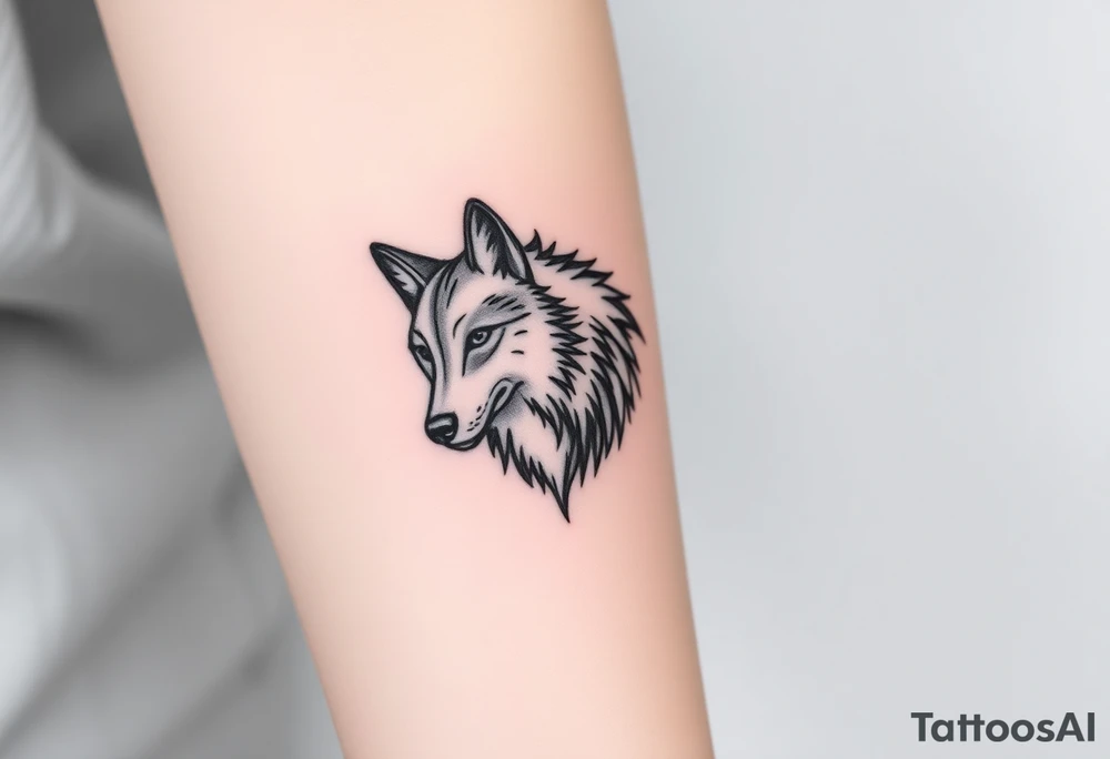 Wolf tattoo idea