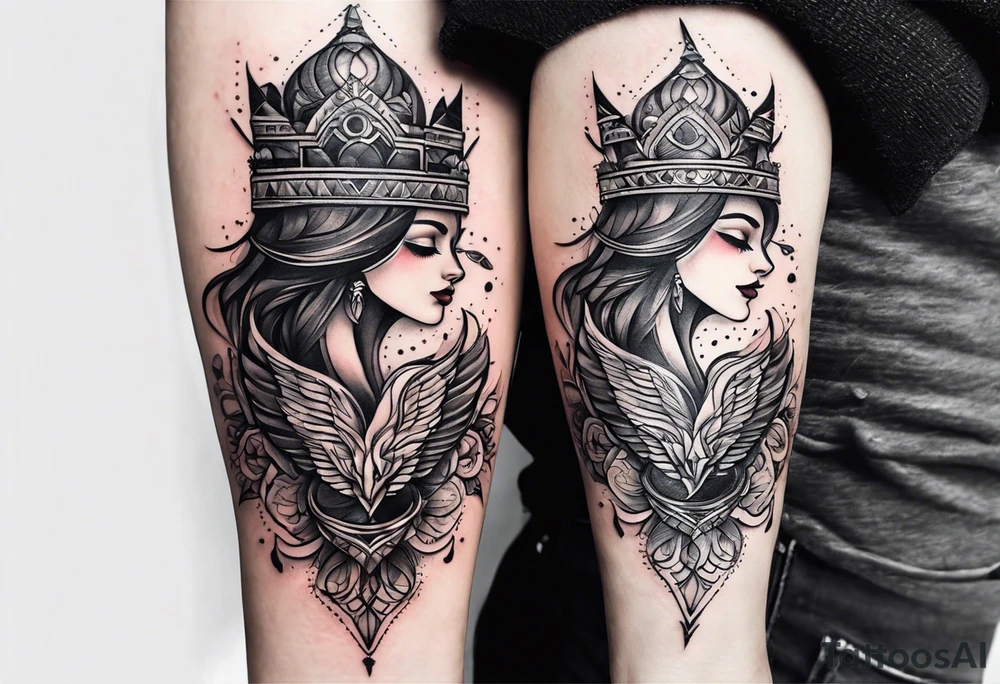 matching couple tattoos small tattoo idea