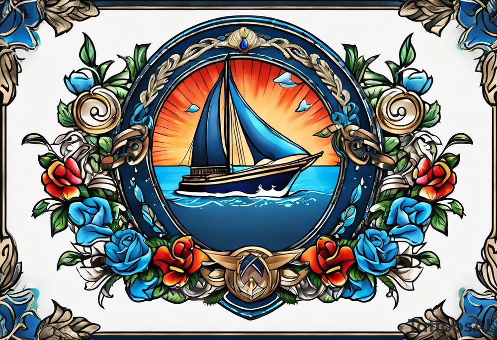 a blue nose tattoo idea