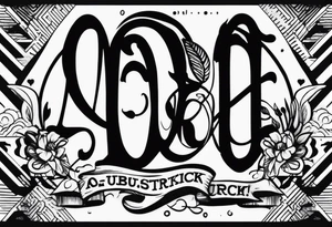A banner that reads AO..BUSHWICK tattoo idea
