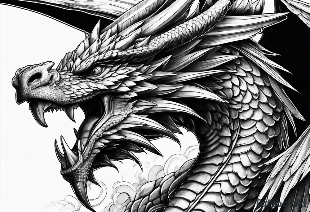 Winged dragon of Ra. tattoo idea