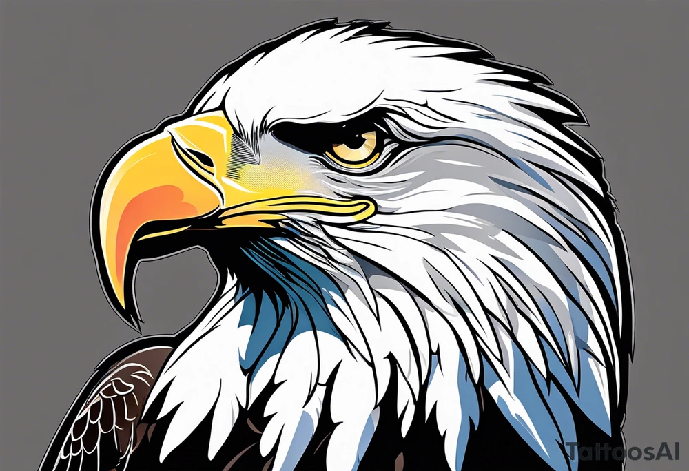 love bald eagle imagery tattoo idea