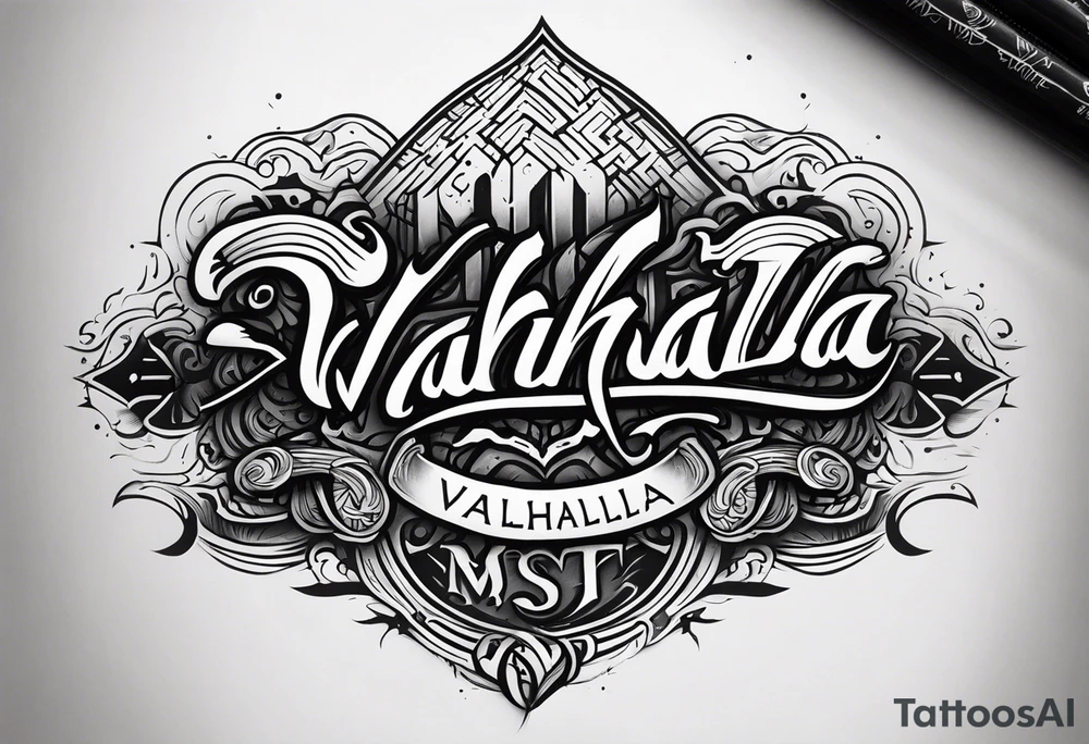Valhalla mist tattoo idea