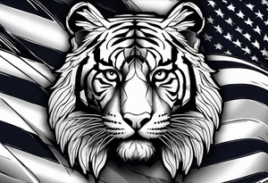 Michelangelo, U.S. flag, U.S. Air Force, tiger tattoo idea