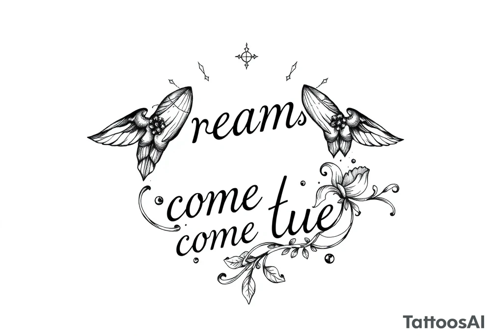 Dreams come true tattoo idea