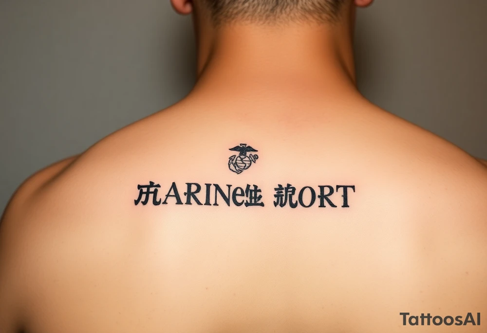 Republic of Korea
Marine Corps
lettering to arm tattoo idea