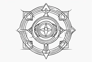 Cyber sigilism tattoo idea