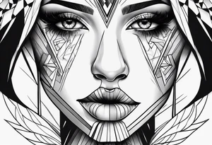 cryin face with tears tattoo idea