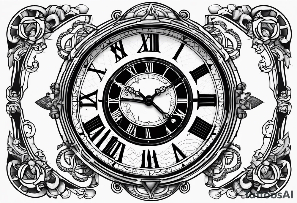 Nautical clock 4:08 tattoo idea