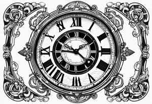 Nautical clock 4:08 tattoo idea