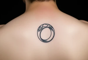 A marriage ring with a meaning of being one tattoo idea