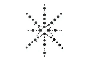 Abstract asterisk tattoo idea