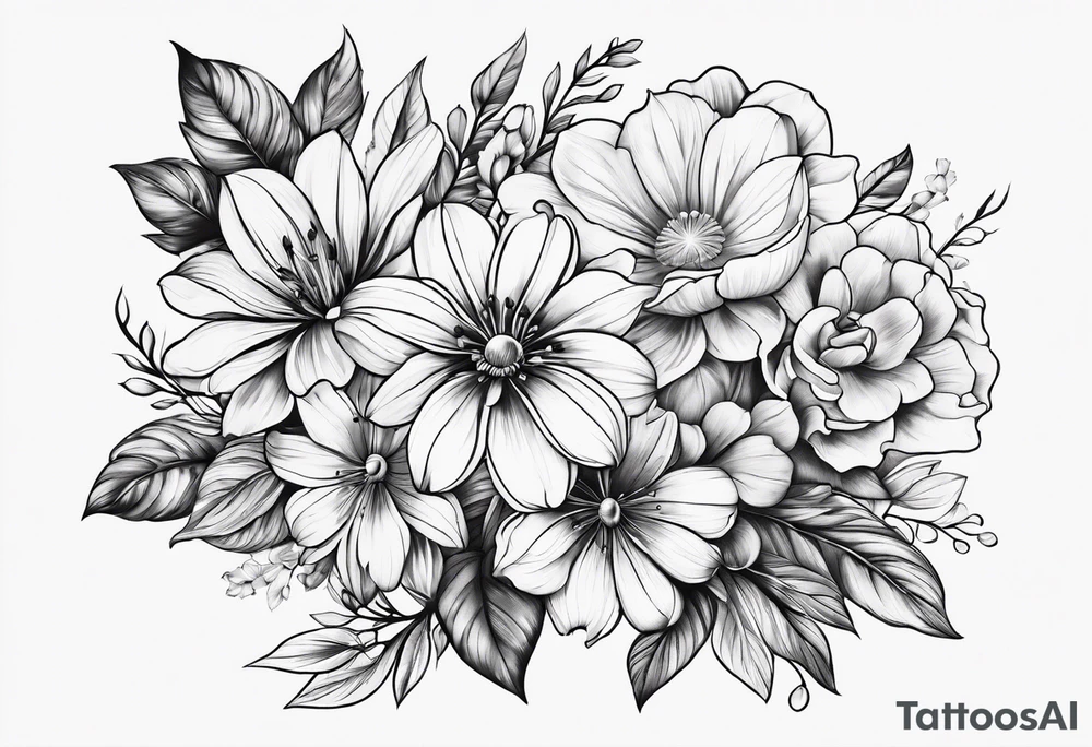 Flowers tattoo idea