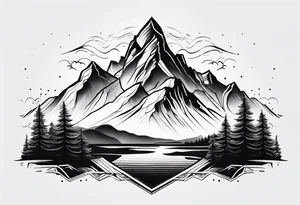 mountains tattoo idea